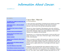 Tablet Screenshot of cancer.allinfo4u.co.za